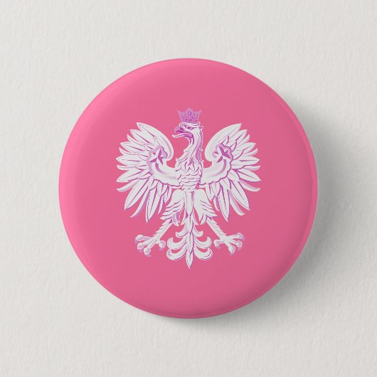 Badge Rond 5 Cm Aigle polonais (Devant)