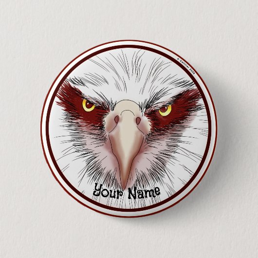 Badge Rond 5 Cm Aigle USA (Devant)