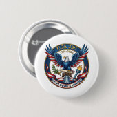Badge Rond 5 Cm Aigle USA 250 (Devant & derrière)