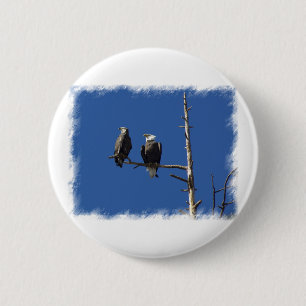 Badge Rond 5 Cm Aigles chauds