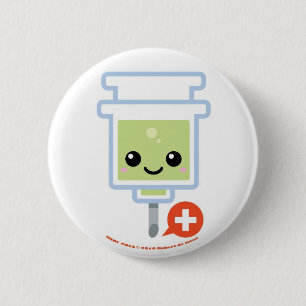 Badge Rond 5 Cm Aiguille de copains de Medi