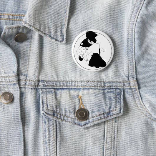 Badge Rond 5 Cm Aikido (En situation)