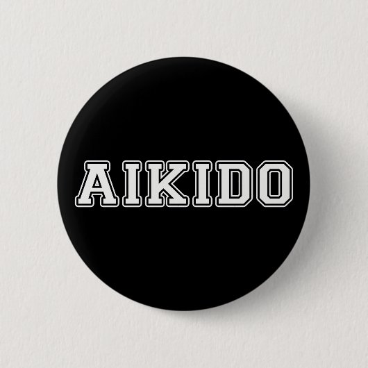 Badge Rond 5 Cm Aikido (Devant)