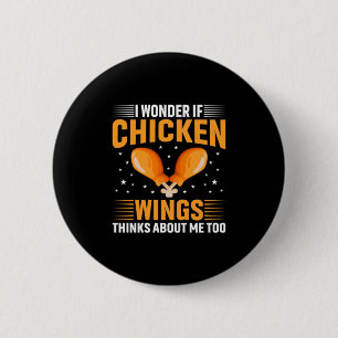 Badge Rond 5 Cm Aile de poulet
