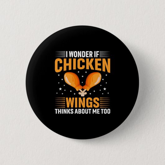 Badge Rond 5 Cm Aile de poulet (Devant)