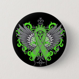 Badge Rond 5 Cm Ailes de cool de conscience de santé mentale