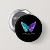 Badge Rond 5 Cm Ailes de prévention du suicide et sensibilisation (Devant & derrière)