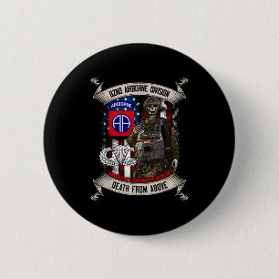 Badge Rond 5 Cm Ailes de saut du 82e Airborne Di Paratrooper Fort