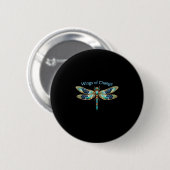 Badge Rond 5 Cm Ailes du changement (Devant & derrière)