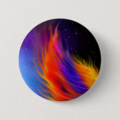 Badge Rond 5 Cm Ailes du Phoenix spatial (Devant)