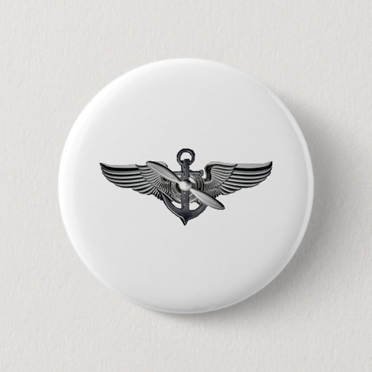 Badge Rond 5 Cm ailes pilotes marines (Devant)