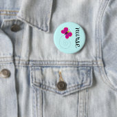 Badge Rond 5 Cm Aimant mignon d'infirmière (En situation)