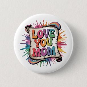 BADGE ROND 5 CM AIME MAMAN