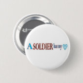 Badge Rond 5 Cm aimé par un soldat (Devant & derrière)