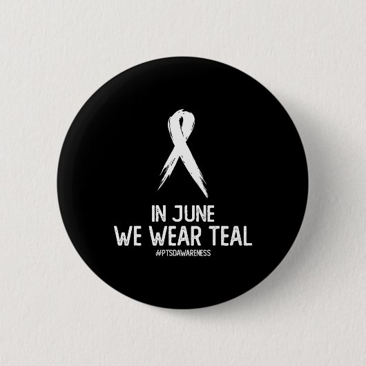 Badge Rond 5 Cm Aimer Support Ptsd Post Stress Traumatique Trouble (Devant)