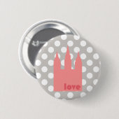 Badge Rond 5 Cm Aimez la goupille de temple (Devant & derrière)