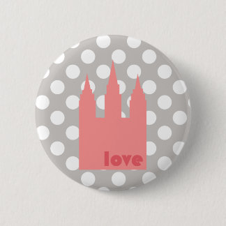 Badge Rond 5 Cm Aimez la goupille de temple