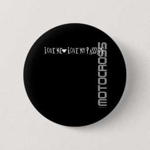 Badge Rond 5 Cm Aimez-moi - aimez ma passion - motocross