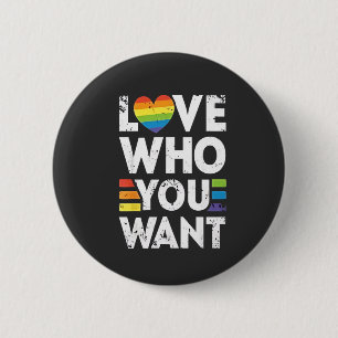 Badge Rond 5 Cm Aimez Qui Vous Voulez Mois De Fierté LGBT