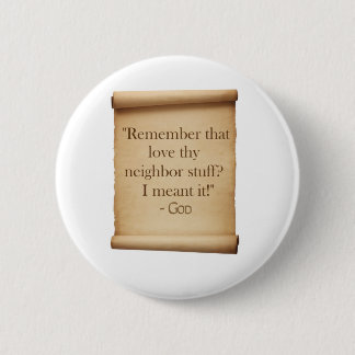 Badge Rond 5 Cm aimez thy voisin