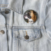 Badge Rond 5 Cm aimez-vous (En situation)