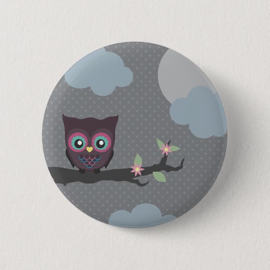 Badge Rond 5 Cm Aimez-vous des Hibou-manières ! (Devant)