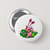 Badge Rond 5 Cm Aisha rose caracolant par des fleurs (Devant & derrière)