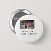 Badge Rond 5 Cm ajouter nom photo texte Halloween enfant fille gar (Devant & derrière)