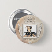 Badge Rond 5 Cm Ajouter photo personnalisée Monument aux chiens ou (Devant & derrière)