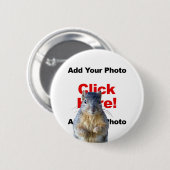 Badge Rond 5 Cm Ajouter Un Bouton Photo Personnalisé D'Écureuil (Devant & derrière)