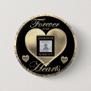 Badge Rond 5 Cm Ajouter un mémorial personnalisé photo