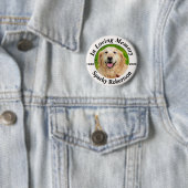 Badge Rond 5 Cm Ajouter un mémorial photo pour animaux (En situation)
