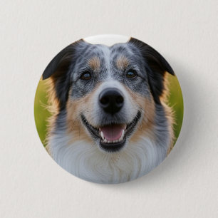 Badge Rond 5 Cm Ajouter une Personnaliser photo pour animaux domes
