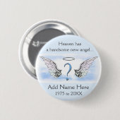 Badge Rond 5 Cm Ajouter une photo initiale ou initiale | Memorabil (Devant & derrière)
