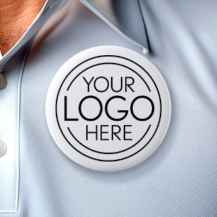 Badge Rond 5 Cm Ajouter Votre Logo Entreprise Moderne Minimaliste