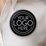 Badge Rond 5 Cm Ajouter Votre Logo Entreprise Moderne Minimaliste<br><div class="desc">Parfaits pour une fête de bureau ou une présentation ou se promener dans le quartier pour annoncer votre entreprise, ces logoboutons sont simples dans le design. Vous pouvez modifier la couleur de l'arrière - plan pour qu'elle corresponde à la couleur qui correspond au logo de votre entreprise. Un design simple,...</div>