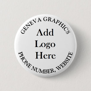 Badge Rond 5 Cm Ajouter votre logo et vos informations professionn