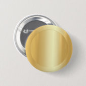 Badge Rond 5 Cm Ajouter votre texte Gold Look Elegant Blank Modèle (Devant & derrière)