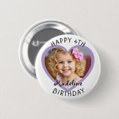 Badge Rond 5 Cm Ajoutez un nom et un âge à cet heureux anniversair (Devant & derrière)