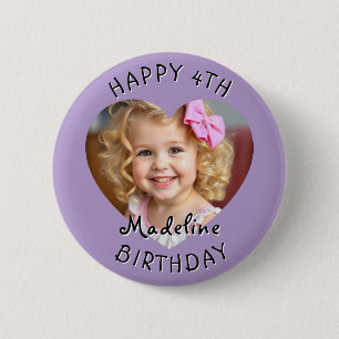 Badge Rond 5 Cm Ajoutez un nom et un âge à cet heureux anniversair