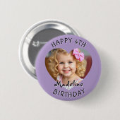 Badge Rond 5 Cm Ajoutez un nom et un âge à cet heureux anniversair (Devant & derrière)