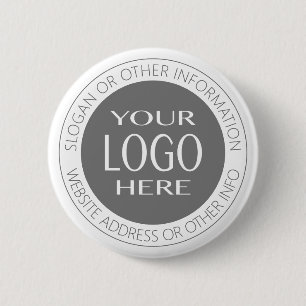 Badge Rond 5 Cm Ajoutez votre propre logo et texte circulaire