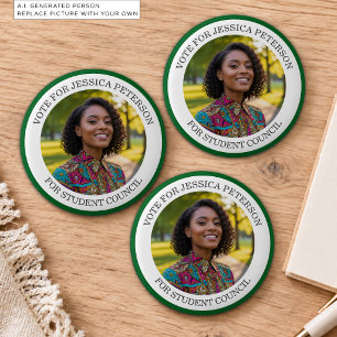 Badge Rond 5 Cm Ajoutez votre propre photo et titre de campagne él