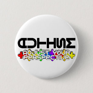 Badge Rond 5 Cm Ajustez votre perspective