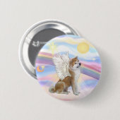 Badge Rond 5 Cm Akita Inu (Devant & derrière)