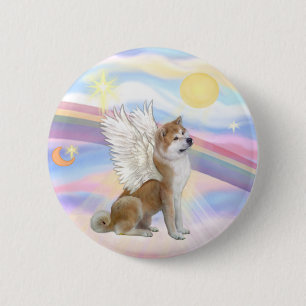 Badge Rond 5 Cm Akita Inu