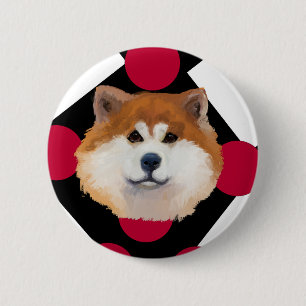 Badge Rond 5 Cm Akitas