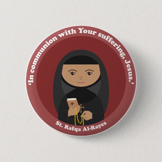 Badge Rond 5 Cm Al-Rayes de St Rafqa (Devant)