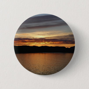 Badge Rond 5 Cm Alaskan Sunset II Belle photographie de l'Alaska
