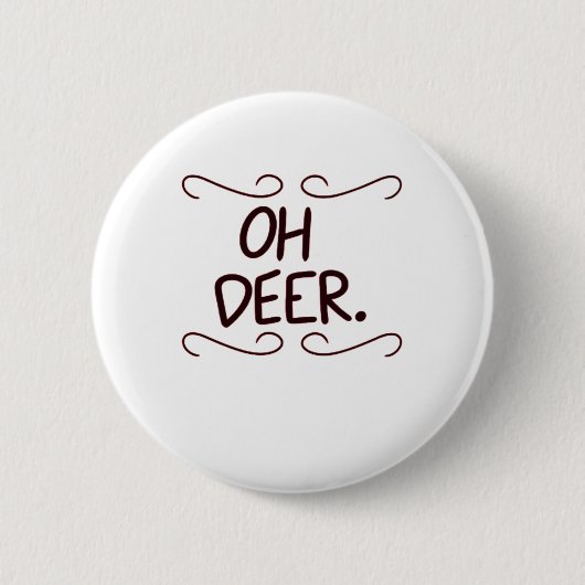 Badge Rond 5 Cm Alastor Oh Deer Creative Art Design (Devant)